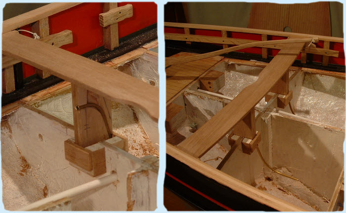 Main sheet tube inside seat support