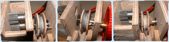 Servoless winch dog drive 